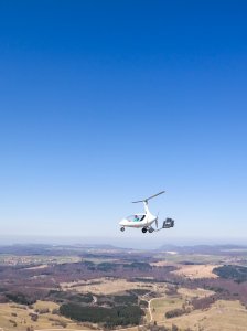 Tragschrauber-Ausflug nach Degerfeld
