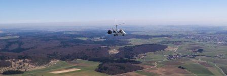 Tragschrauber-Ausflug nach Degerfeld